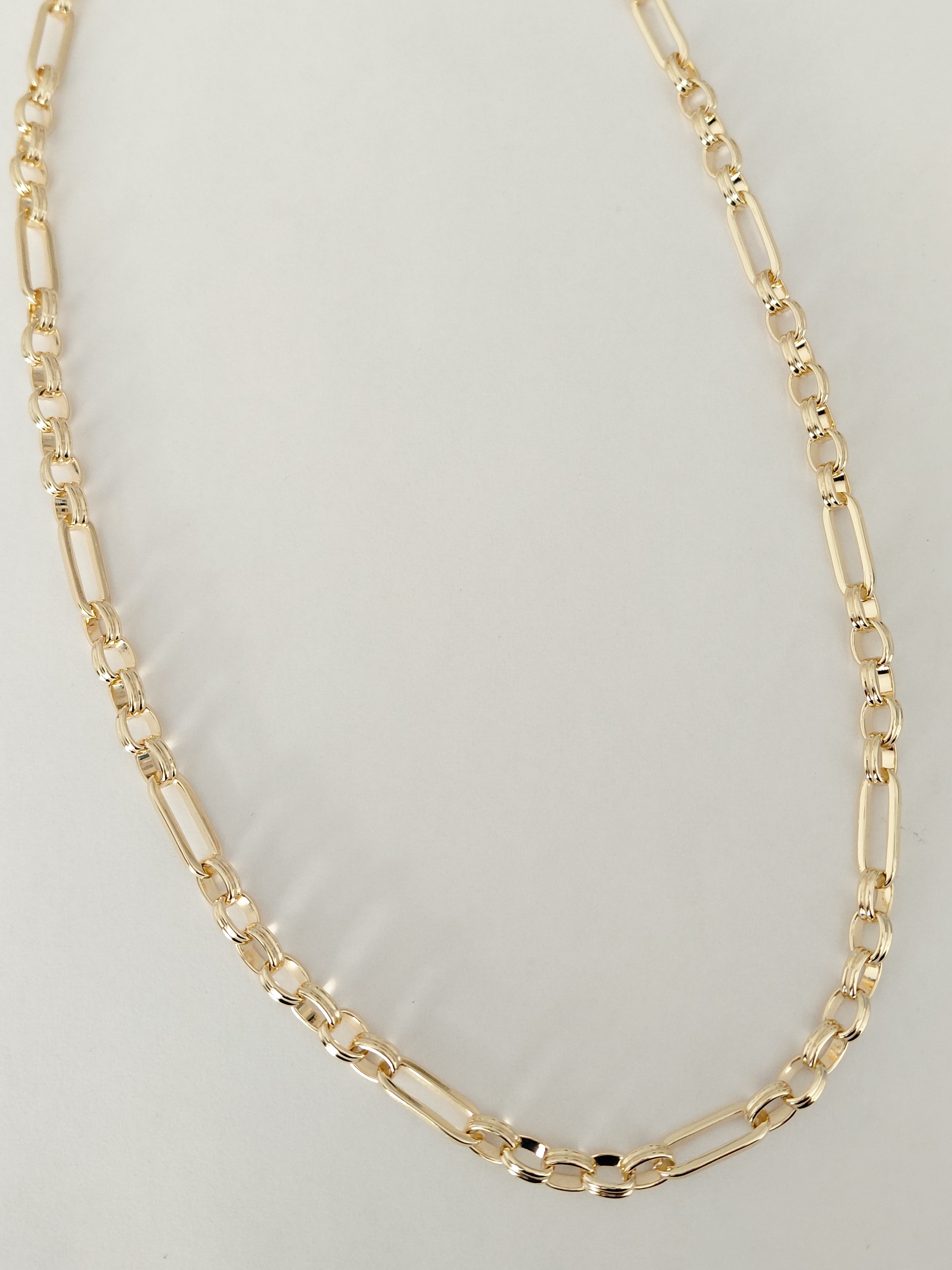 �ift Zincir Detayl� Kolye 60 cm