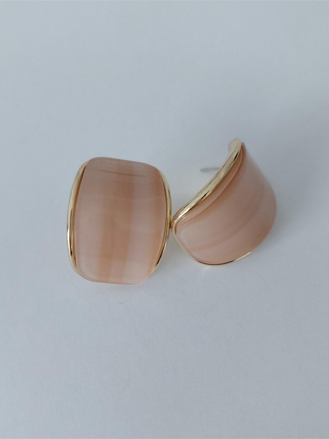 Kahverengi Ge�i�li Oval K�pe 