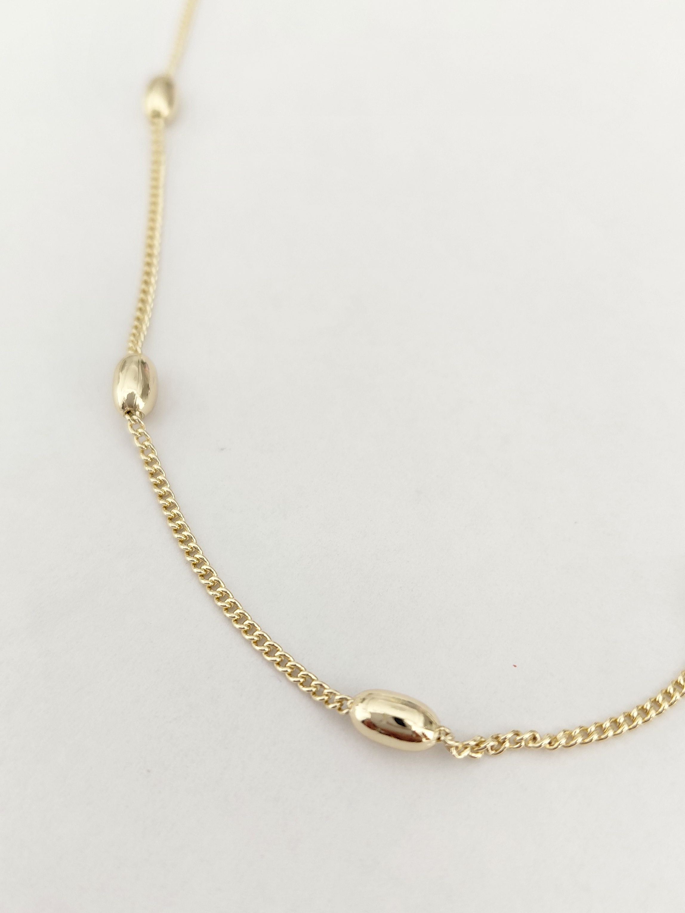 Oval Dorikal� Zincir Kolye 60 cm