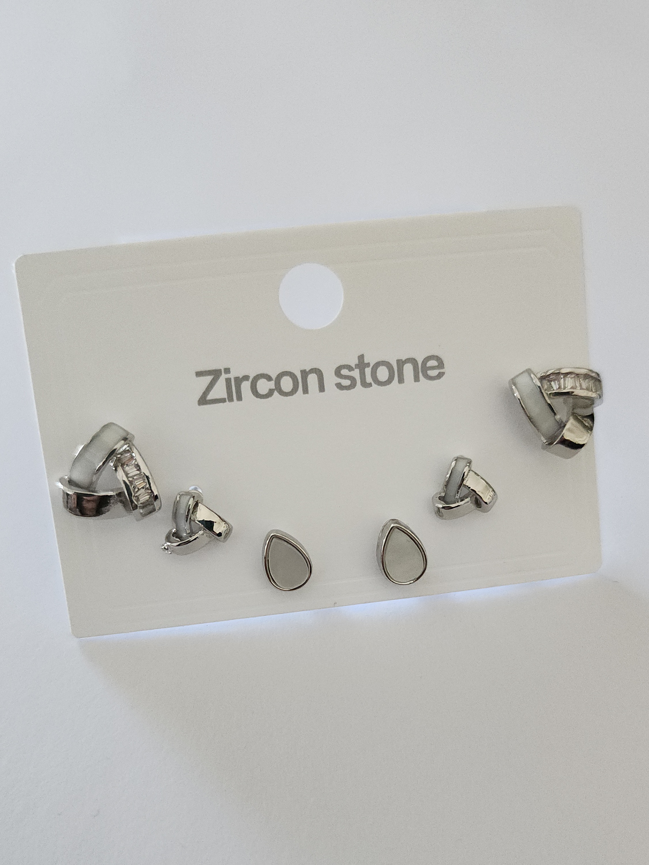 Sedefli Tal okku Set Kpe Silver 