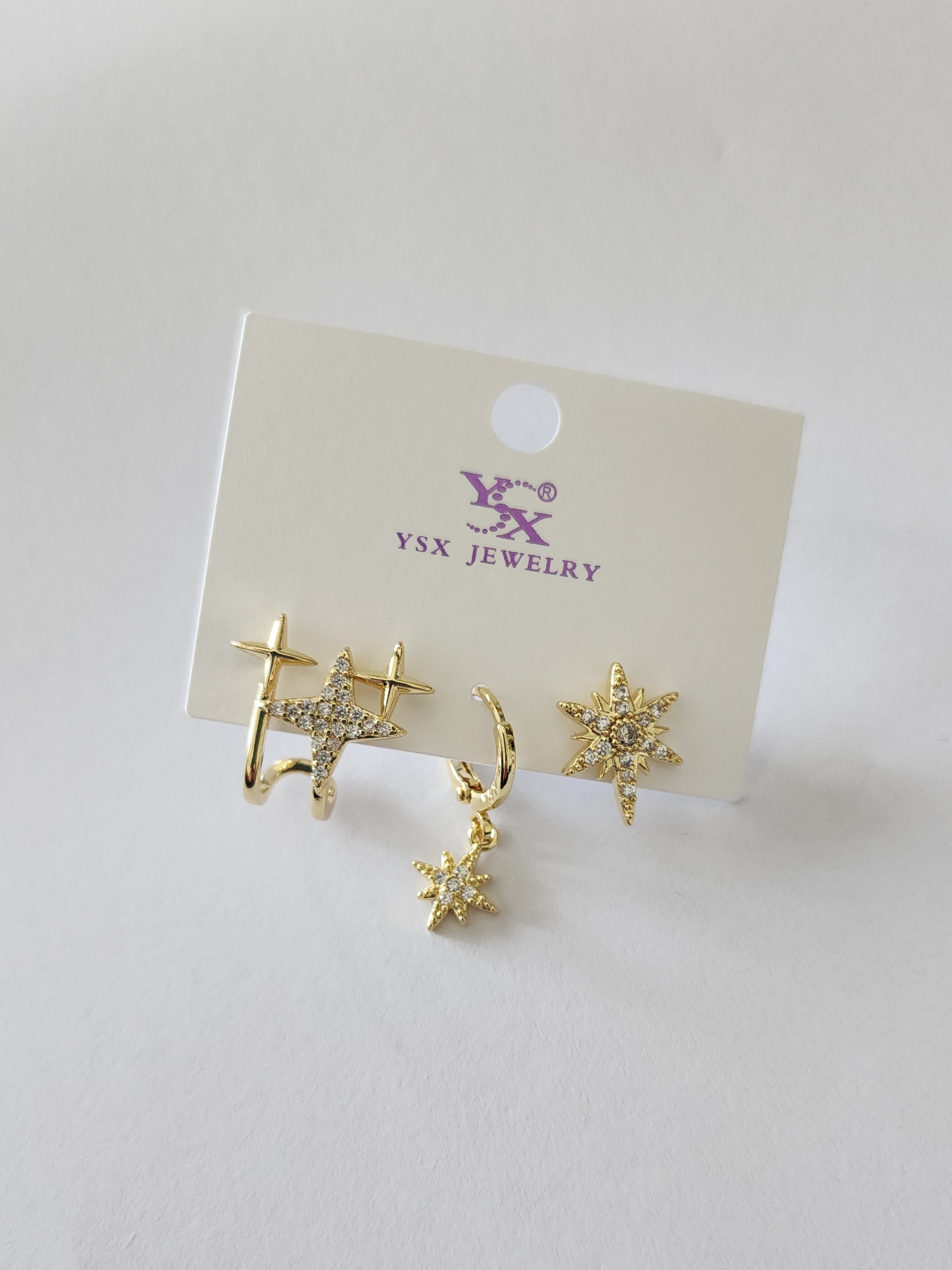 Tasli Yildizli ��l� Set K�pe Gold 