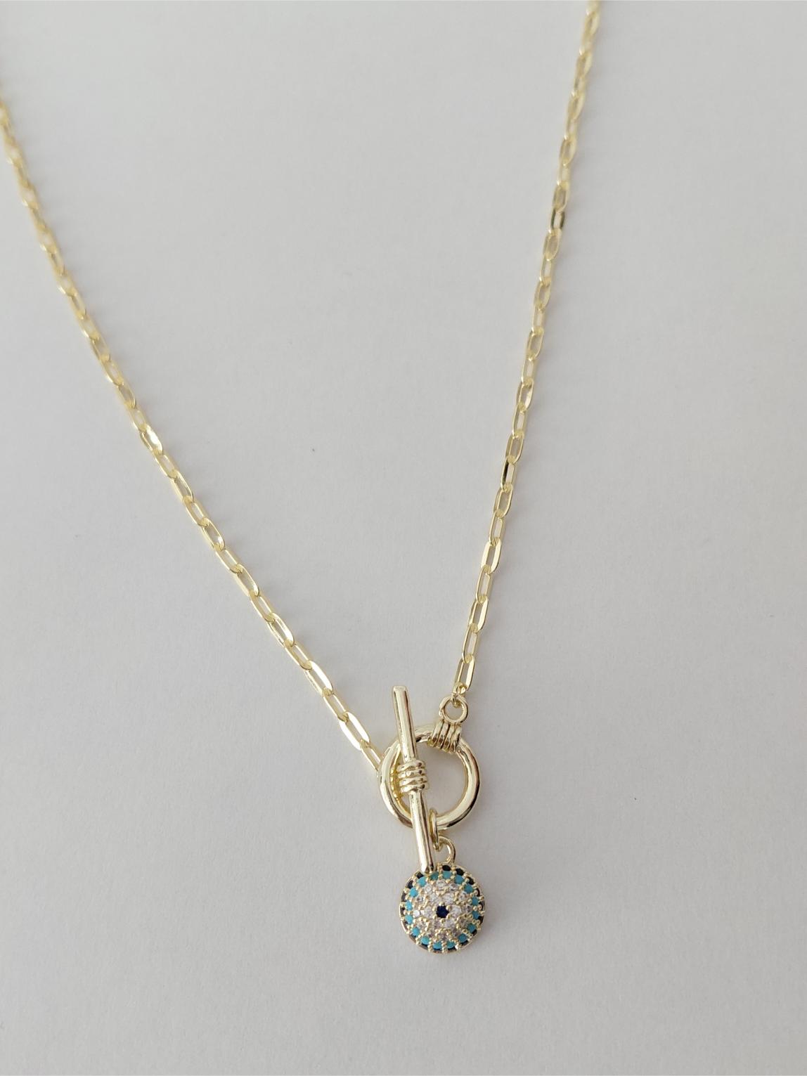 Ta�l� Nazar Boncuklu Xuping Kolye 