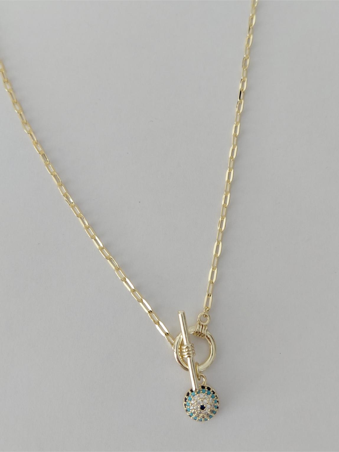 Ta�l� Nazar Boncuklu Xuping Kolye 