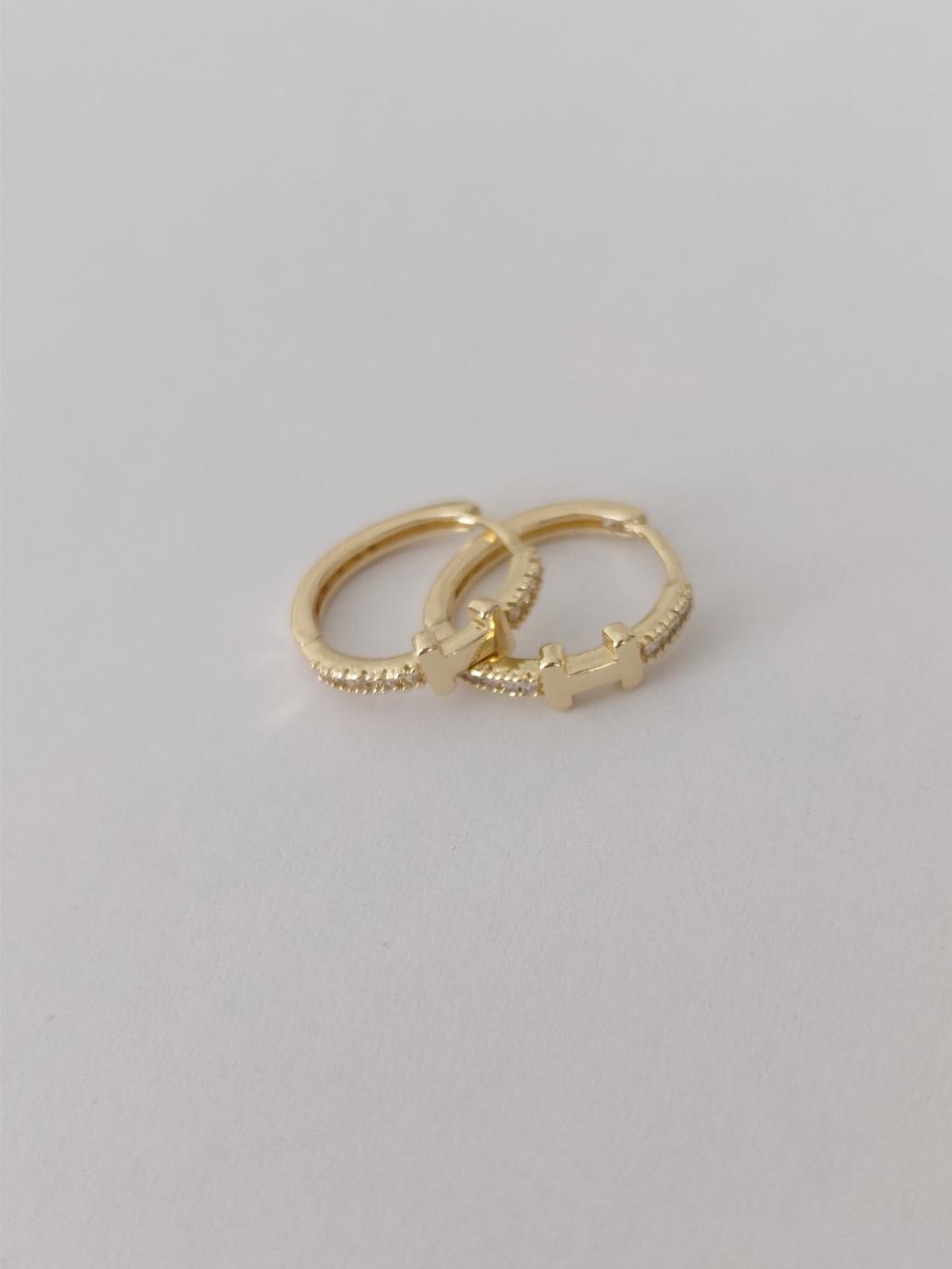 Xuping Ta�l� Desenli K���k Halka K�pe 