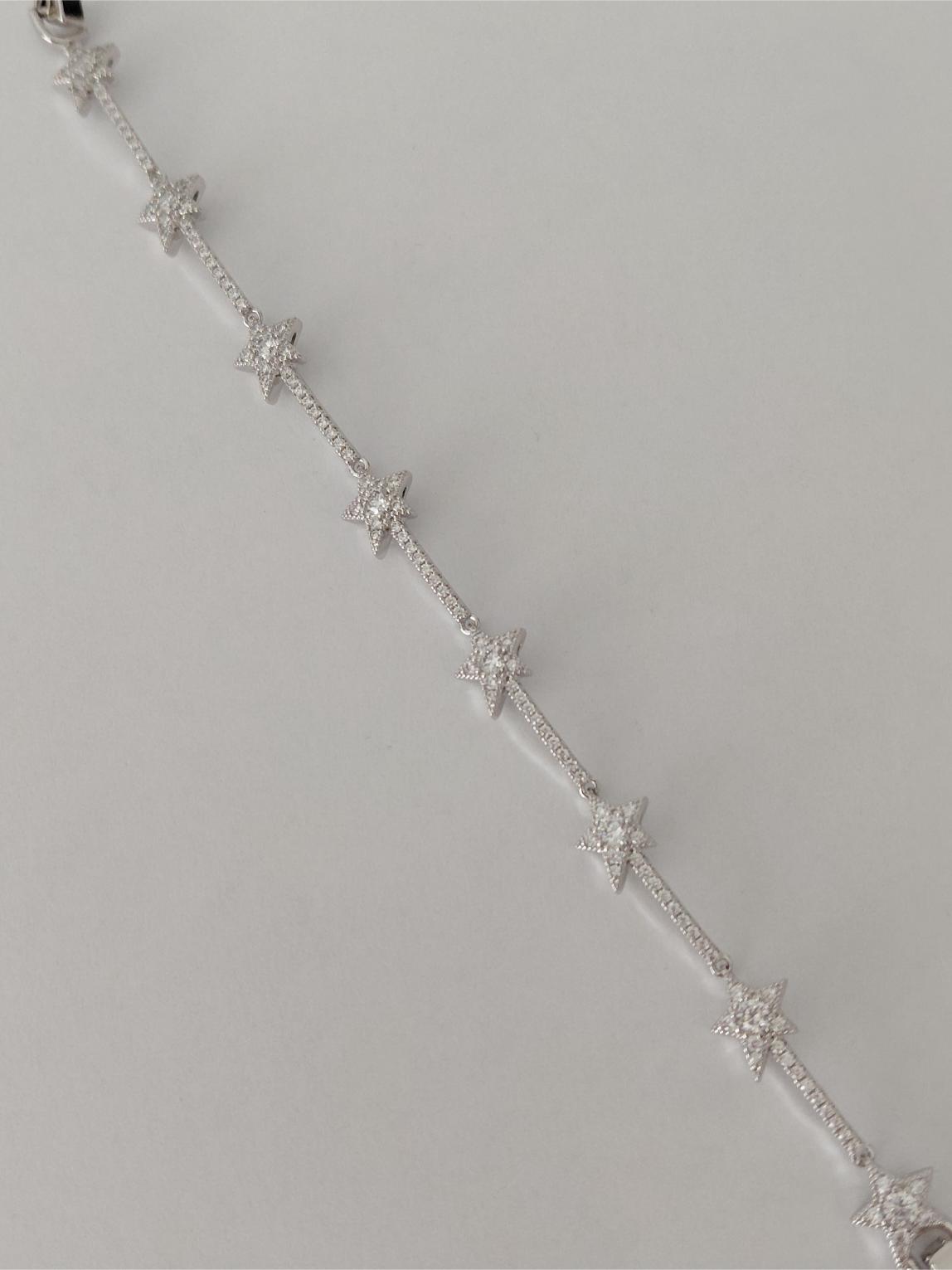 Xuping Ta�l� Y�ld�z Bileklik Silver 