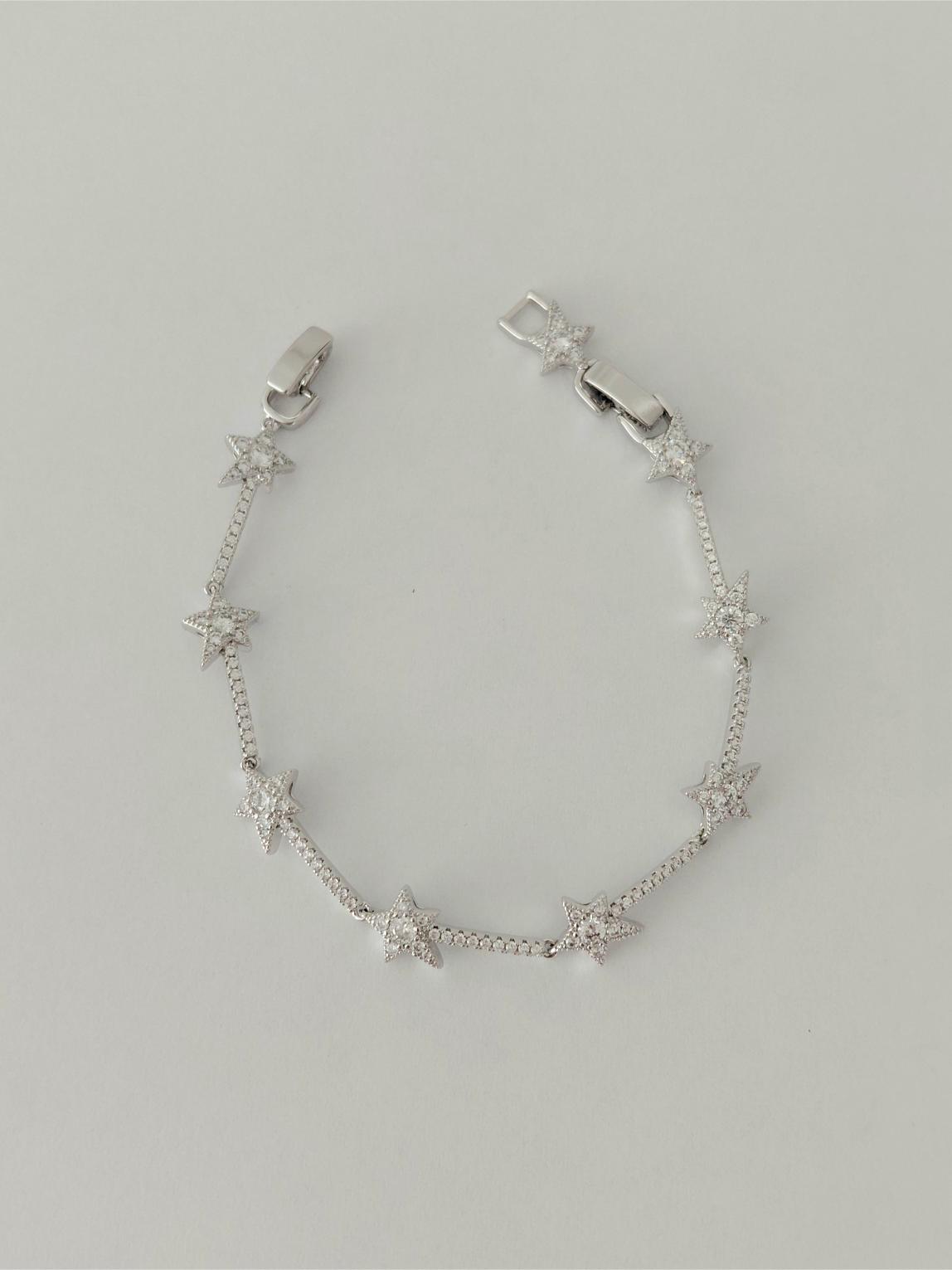 Xuping Ta�l� Y�ld�z Bileklik Silver 