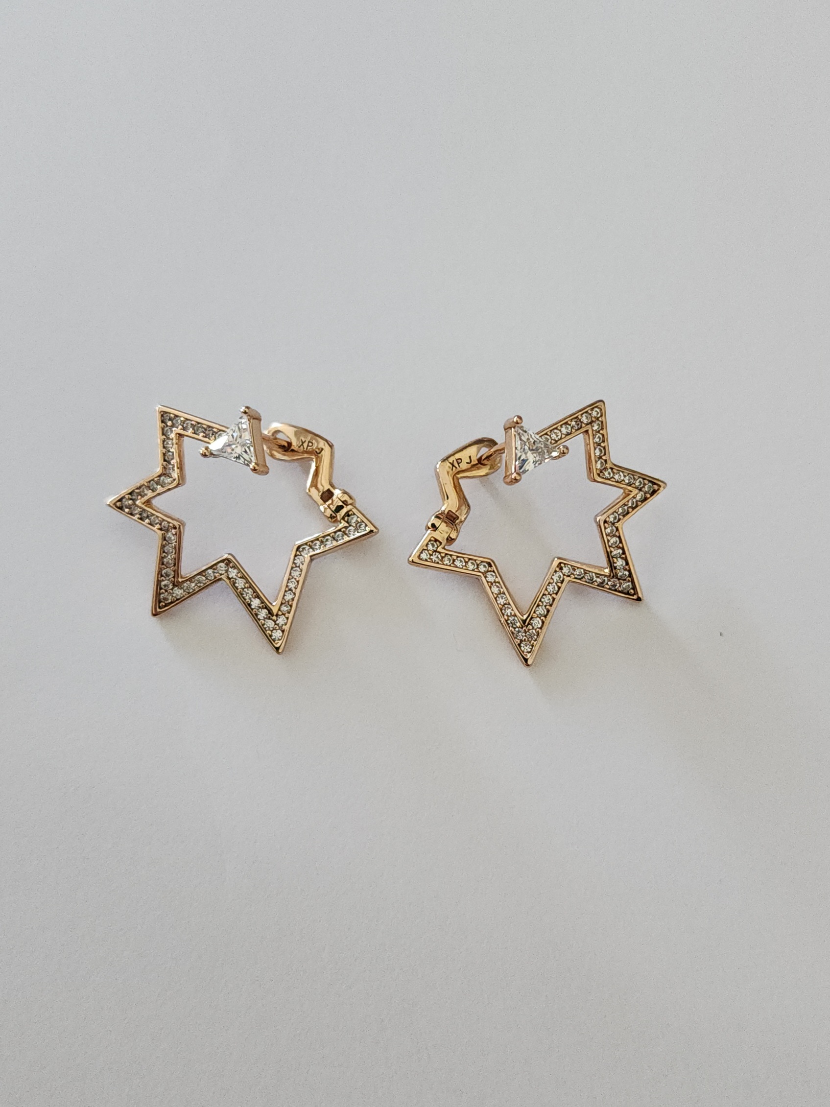 Zirkon Tasli Tasarim Yildiz K�pe 